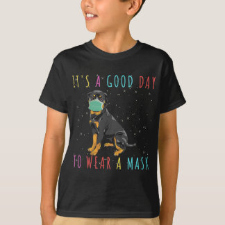 Womens Rottweiler Draag een maskerbrok en is een g T-shirt
