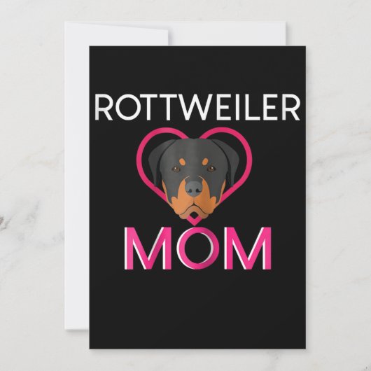 Womens Rottweiler Mam Aankondiging (Voorkant)