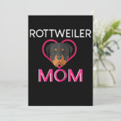 Womens Rottweiler Mam Aankondiging (Staand voorkant)