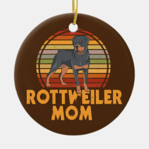 Womens Rottweiler Mam Design for Dog Eigenaars Keramisch Ornament