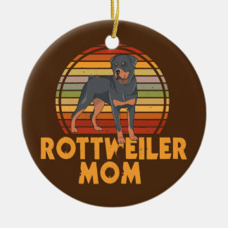 Womens Rottweiler Mam Design for Dog Eigenaars Keramisch Ornament