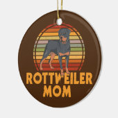 Womens Rottweiler Mam Design for Dog Eigenaars Keramisch Ornament (Links)