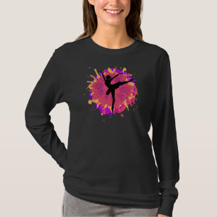 Womens Roze Ballet Danser Dans Motivatie Pijn T-shirt