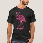 Womens Roze Flamingo Baby Flamingo Party Flamingo T-shirt (Voorkant)