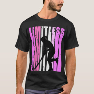 Womens Roze, grenzeloze Hockey op zaterdag T-shirt
