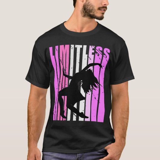 Womens Roze Limitless Dance Birthday Inspiration C T-shirt (Voorkant)