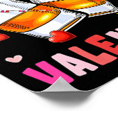 Women's Rum Is My Valentine Hearts Matching Drinke Poster (Hoek)