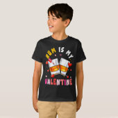 Women's Rum Is My Valentine Hearts Matching Drinke T-shirt (Voorkant volledig)