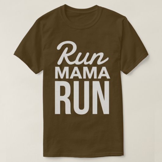 Womens runnen mama runnen mam kletsen t-shirt (Design voorkant)