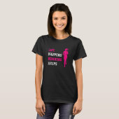 Womens Running Life Happens Running Helps Marathon T-shirt (Voorkant volledig)