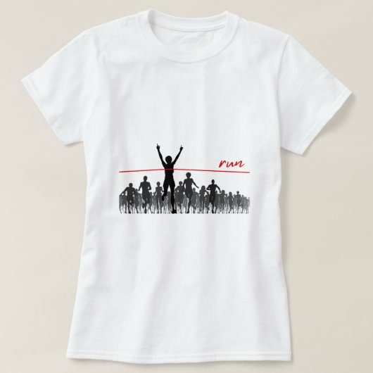 Womens Running shirt voor vrouwen Road Race Traini (Design voorkant)