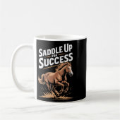 Womens Saddle Up For Success Motivational Horse Ri Koffiemok (Links)