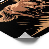 Womens Saddle Up For Success Motivational Horse Ri Poster (Hoek)