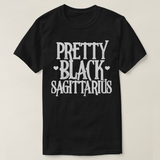 Womens Sagittarius Funny  Black Sagittarius T-shirt (Design voorkant)