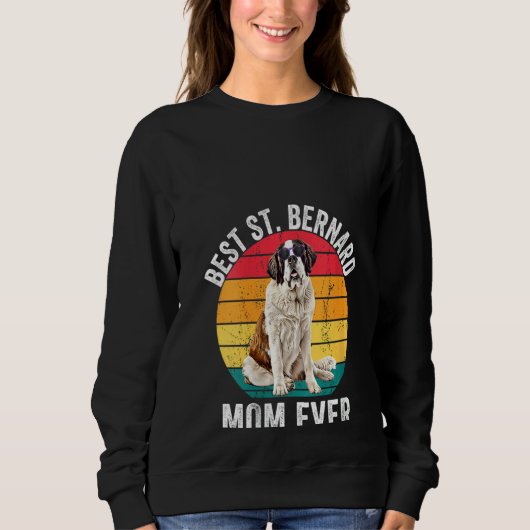 Womens Saint Bernard Ma Funny St Bernard Trui (Voorkant)