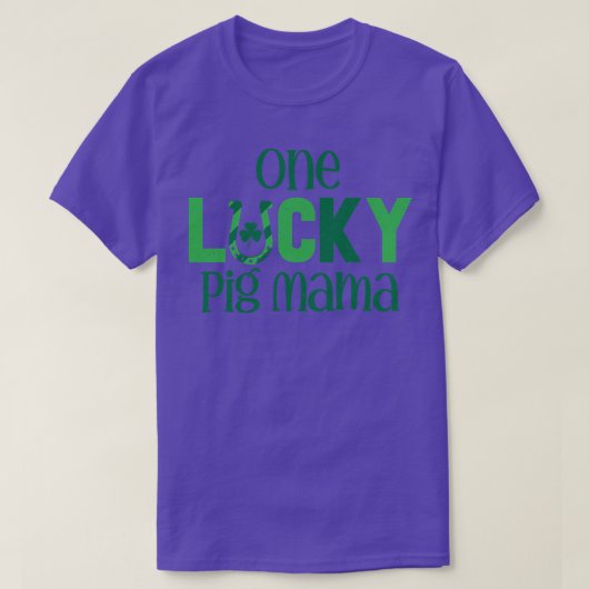 Womens Saint Patricks Day Costumes for Pig Mama On T-shirt (Design voorkant)