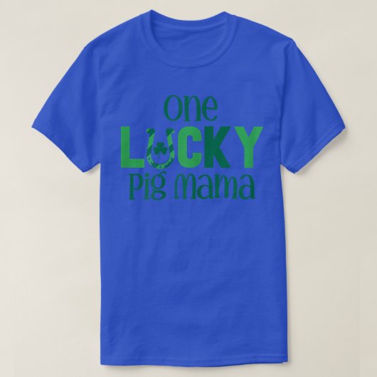 Womens Saint Patricks Day Costumes for Pig Mama On T-shirt (Design voorkant)
