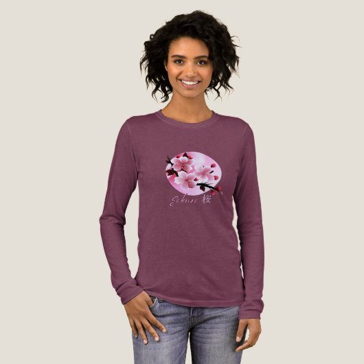Women's Sakura Long Sleeve T-Shirt  (Voorkant)