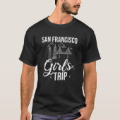 Womens San Francisco California City Trip Skyline T-shirt (Voorkant)