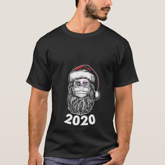 Womens Santa Claus Beard Ed Face Mask 2020 Cool Ch T-shirt (Voorkant)