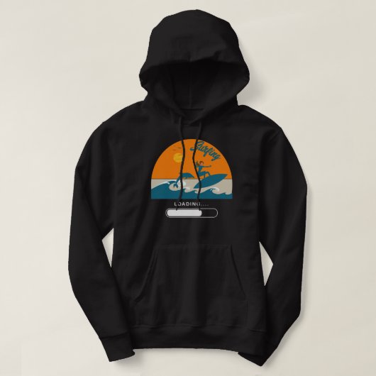 Womens Santa Cruz California Retro  Surfing Hoodie (Design voorkant)