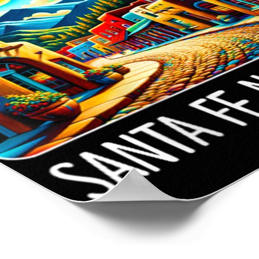 Womens Santa Fe New Mexico - Expressionism Art - V Poster (Hoek)