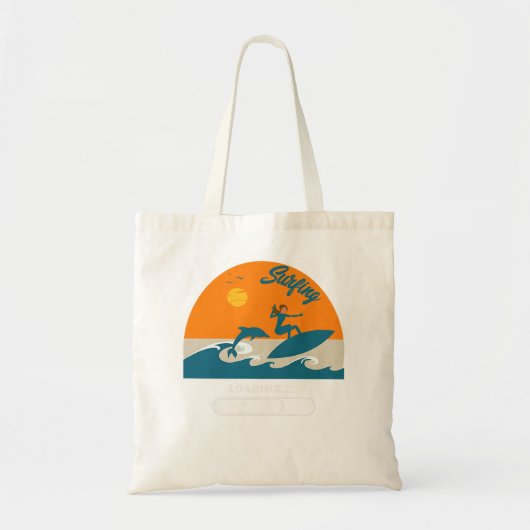 Womens Santa Monica California Beach Retro Tote Bag (Voorkant)