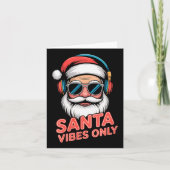 Womens Santa Vibes Only Funny P Culture Christmas  Kaart (Voorkant)