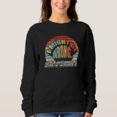Womens Sarcastic Gift Retro I Might Be Wrong But I Trui (Voorkant)