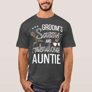 Womens Sassy Aunt van de Groom Shower Tunt T-shirt