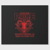 Womens Satanic Pride Satanism Pagan Goat Satan Cadeaupapier (Vlak)