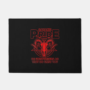 Womens Satanic Pride Satanism Pagan Goat Satan Deurmat