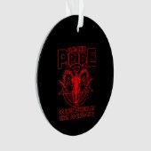 Womens Satanic Pride Satanism Pagan Goat Satan Ornament (voorkant)