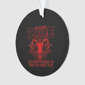 Womens Satanic Pride Satanism Pagan Goat Satan Ornament (voorkant)