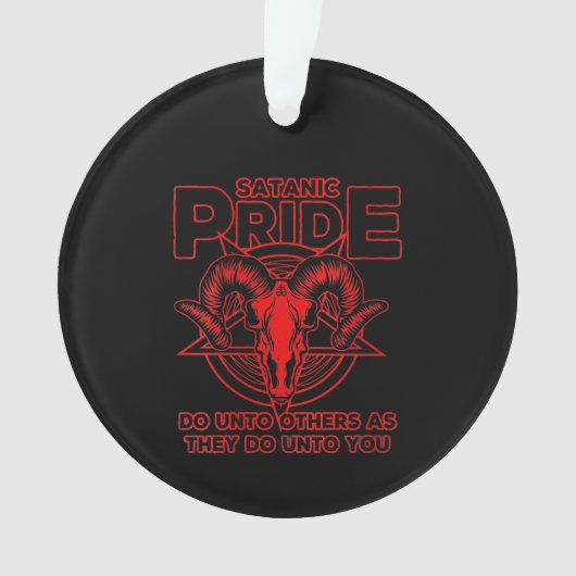 Womens Satanic Pride Satanism Pagan Goat Satan Ornament (voorkant)