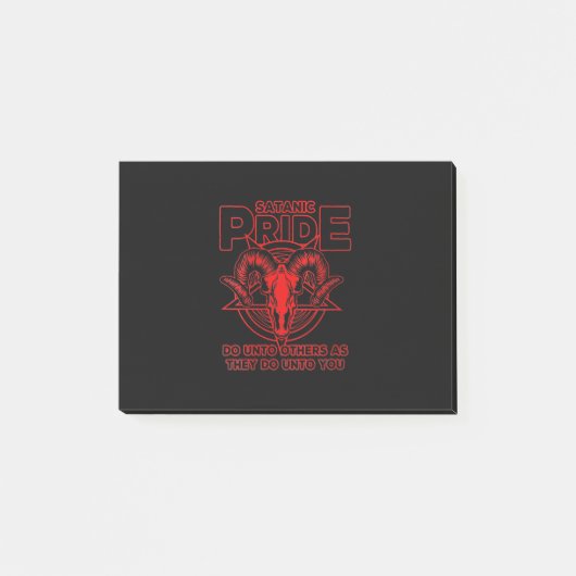 Womens Satanic Pride Satanism Pagan Goat Satan Post-it® Notes (Voorkant)