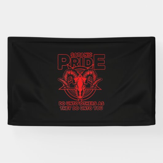 Womens Satanic Pride Satanism Pagan Goat Satan Spandoek (Horizontaal)