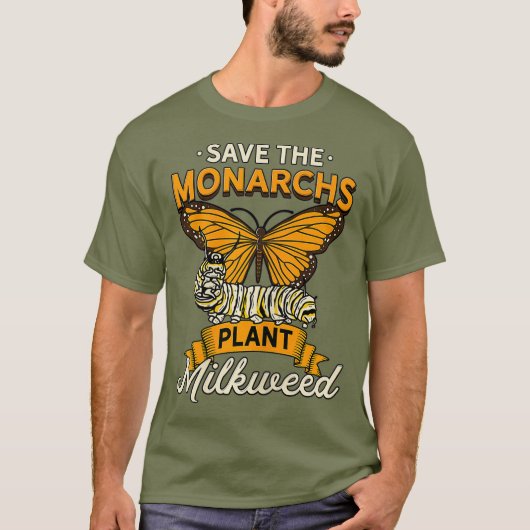 Womens Save The Monarchs Plant Milkweed Funny T-shirt (Voorkant)