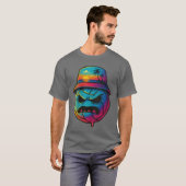 Womens Scary Beach Volley Ball Spooky Summer Hallo T-shirt (Voorkant volledig)