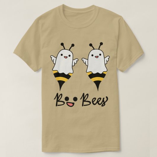 Womens Scary Halloween design broom boe bee T-shirt (Design voorkant)