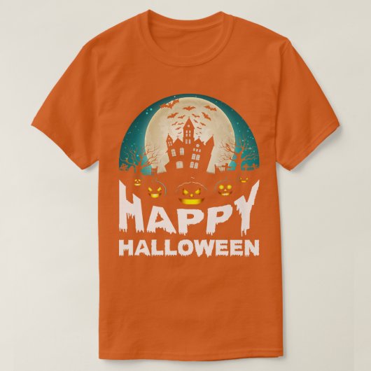 Womens Scary Halloween design broom gegraveerde po T-shirt (Design voorkant)