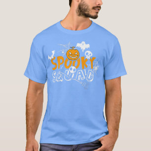 Womens Scary Halloween design hartspooky squad p T-shirt
