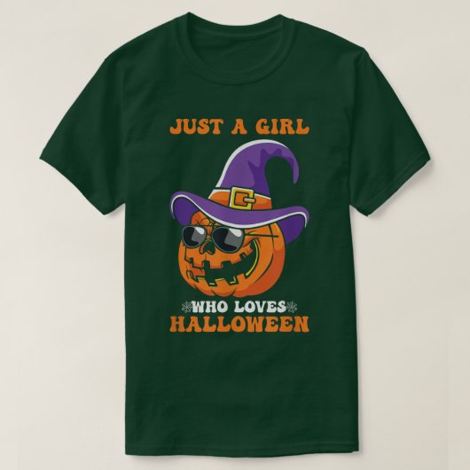 Womens Scary Halloween hartdesign broom pomkin T-shirt (Design voorkant)