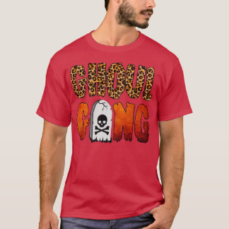 Womens Scary spooky Halloween design ghoul gang T-shirt