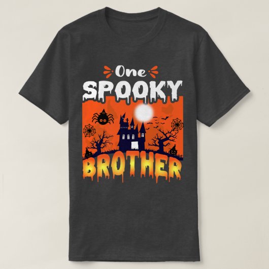 Womens Scary spooky Halloween design haunted castl T-shirt (Design voorkant)