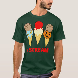 Womens Scary spooky Halloween-schermontwerp T-shirt