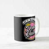 Womens Schattig Gecertificeerd Donut Queen Food Hu Koffiemok (Voorkant rechts)
