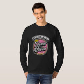 Womens Schattig Gecertificeerd Donut Queen Food Hu T-shirt (Voorkant volledig)