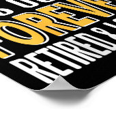 Womens School Is Out Forever Funny Teacher Retirem Poster (Hoek)