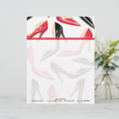 Womens schoten op hoge hoogte Letterhead-briefkeri Briefhoofd Ontwerp (Staand voorkant)